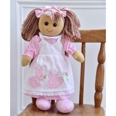 Pink Rabbits Rag Doll