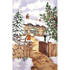 Coming Home for Christmas Cotton Tea Towel