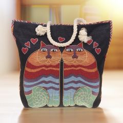 Tapestry Cats Tote Bag