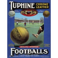 Tuphine Footballs Large Metal Sign