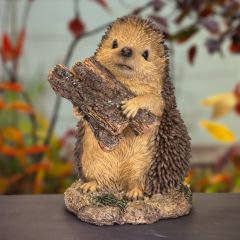 Hedgehog Collecting Logs