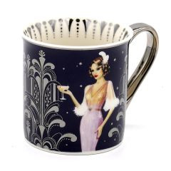 Roaring 20's Blue Lady Mug