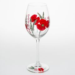 Poppy Wine Glass