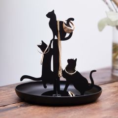 Black Cats Jewellery Holder