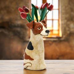 Top Dog Jack Russell Vase