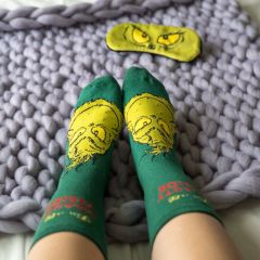 Grinch Sleep Mask & Sock Set