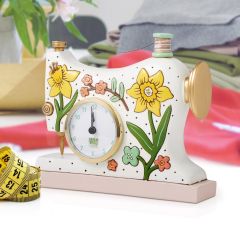 Sewing Machine Desk Clock by Allen Designs