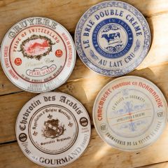 Set of Four Gourmet Cheese Plates