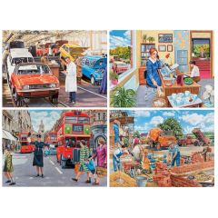 Work Day Memories Set of 4 x 500 Piece Jigsaws