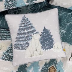 Polar Bear Scene Cushion