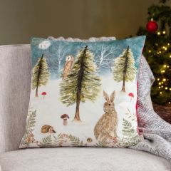 Christmas Woodland Scene Cushion