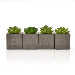 Home Set of Four Faux Plants