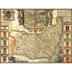 1610 Historical Map of Suffolk 1000-piece Jigsaw Puzzle