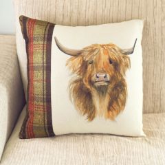 Hunter Highland Cow Cushion