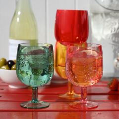 Strawberries & Cream Stacking Wine Glasses