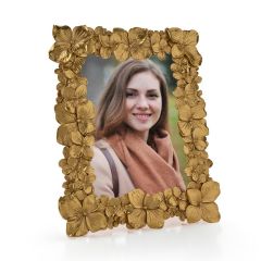 Gold Flower Photo Frame