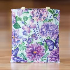 Butterfly Floral Tote Bag