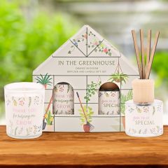 Cottage Garden Floral Candle & Diffuser Set