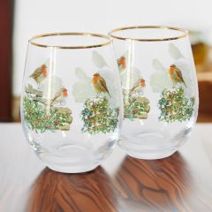 Set of Robin Tumblers