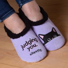 Cat Judge Snoozie Slippers