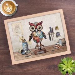 Scrappy Owl Laptray