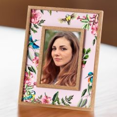 Pink Floral Photo Frame