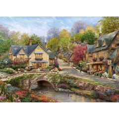 Summer in Cobblestone Village 1000-Piece Jigsaw