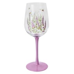 Bee-Tanical Lavender Wine Glass