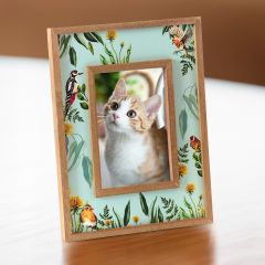 Mint Floral Photo Frame