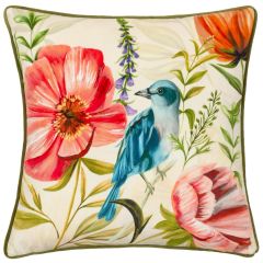 Bluebird and Bloom Cushion