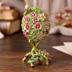 Treasured Trinket Floral Foilage Egg