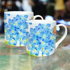 Pair of Hydrangea Mugs