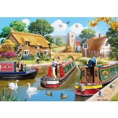 A Busy Day on the Canal 1000-Piece Jigsaw