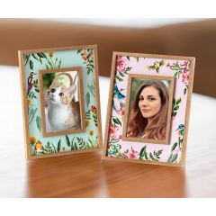 Pair of Floral Photo Frames