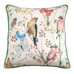 Birds & Butterfly Cushion