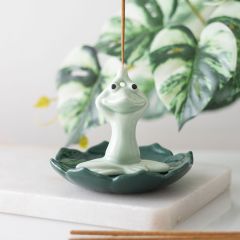 Yoga Frog Incense Holder