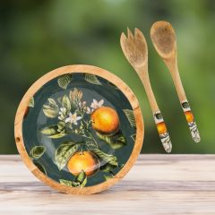 Orange Blossom Dish And Server Set